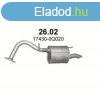 Kipufogdob, hts, Toyota Yaris, 1.0, 2005-2012.12