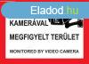 Kamerval megfigyelt terlet - A4 MATRICA (UV ll) - piros