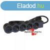 Legrand Elosztsor Standard 5x2P+F, 3 m vezetkkel, fekete, 