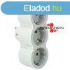Legrand Hrmas 2P+F eloszt biztonsgi zsaluval, 16 A, fehr