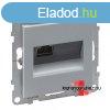 Legrand Suno 1xRJ45 Cat. 6A STP csatlakozaljzat alumnium, 