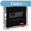 Legrand Suno 1xRJ45 Cat. 6A STP csatlakozaljzat fekete, Leg