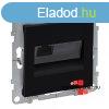 Legrand Suno 1xRJ45 Cat. 6A UTP csatlakozaljzat fekete, Leg