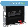 Legrand Suno 2xRJ45 Cat. 6 STP csatlakozaljzat fekete, Legr