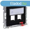 Legrand Suno ketts keystone adapter, fekete, Legrand 721445