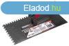 Fogazott glettvas 6x6mm 270x130mm