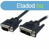 VGA?DVI Adapter Startech DVIVGAMM5M Fekete MOST 14935 HELYET