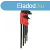 Genius T-torx (lyukas) kulcs kszlet, L-alak, 10 darabos