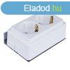 Modulris rpthet dupla dugalj, 16A, 250V, SCHUKO