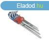 EXTOL PREMIUM torx kulcs klt. 9db, extra hossz; T10-T50, ho