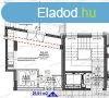 Szombathely belvrosban 26 m2-es + 12 m2 teraszos Penthouse