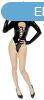 Black Velvet - hosszujj Batwoman body (fekete)