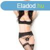 CHILIROSE - rzki, ngy rszes, hzzras szett fekete S/M