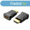 Vention HDMI/M -> HDMI/F (4K,fekete, 2darab), adapter