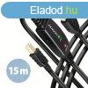 AXAGON ADR-215B USB Repeater Cabel 15m Black