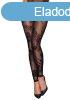  Tulle stockings with patterned flock embroidery - L 