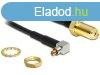 DeLock Antenna Cable SMA Jack Bulkhead > MC-Card Plug 90