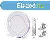6W Sllyeszthet Kerek LED Panel Szablyozhat furat s ll