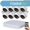 Dahua 8 dome kltri kamers IP kamerarendszer 8MP sznes j