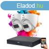 Dahua 2 dome kamers 5MP kamera rendszer sznes jszakai kp