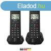 GIGASET DECT telefon, PURE 200 Duo, fekete