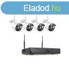Wifi 4 kamers 4K biztonsgi rendszer, vezetk nlkli HD, 2