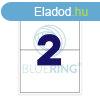 Etikett cmke, 210x148mm, 100 lap, 2 cmke/lap Bluering