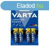 Elem AA ceruza LR06 Longlife Power 4 db/csomag, Varta