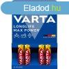 Elem AAA mikro LR03 Longlife Max Power 4 db/csomag, Varta