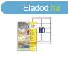 Etikett cmke, 96x50,8mm, 25lap 10 cmke/lap visszaszedhet 