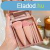 5 Darab Hordozhat Mini Smink Ecset Kszlet Tkrrel s Tokk
