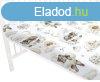 Baby Shop pamut,gumis leped 70*140 cm - felhn alv llatok