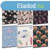 Fzet iskolai A4, 40lap, kocks Ars Una FLOWERY-MIX (5424) 2
