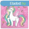 Falinaptr kpes lemeznaptr 300x300mm, Happy Unicorns Reals