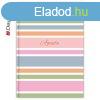 Hatridnapl Colors A5 napi, fehr lapokkal Stripes Dayline