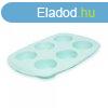 Szilikon muffinst-forma - 6 adagos 57276BL
