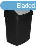 Horse Curver SWING BIN, 15L, 24,8x30,6x41,8 cm, fekete , sz