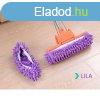 Padltisztt, felmos papucs, mop papucs #Lila