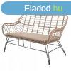 Kerti fotel Ariki 121 x 62 x 76 cm szintetikus rattan Acl G