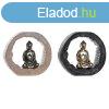 Dekoratv Figura DKD Home Decor Fekete Aranysrga Buddha Kel