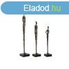 Dekoratv Figura Home ESPRIT Fekete Stt szrke modern Embe