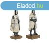 Dekoratv Figura Home ESPRIT Fehr Ezst szn Gyanta 10 x 8