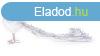 MagicHome karcsonyi dekorci, Ezst pva, pelyhes, 50 x 20