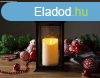 MagicHome karcsonyi lmpa, LED, 3x AAA, manyag, lila-piros