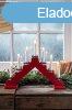 MagicHome karcsonyi lmpa, 7 LED vilgoskk, piros, 2x AA, 
