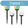 4 db sznes RGB napelemes kerti gmb lmpa 10 cm