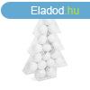 Family Karcsonyfadsz szett #glitteres fehr 17 db /
