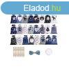 Karcsonyi adventi textil naptr szett #kk s fekete