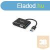 Equip talakt Kbel - 133386 (USB3.0 - VGA+HDMI, apa/anya,