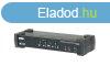 ATEN 4-Port USB 3.0 4K DisplayPort MST KVMP Switch + Cables